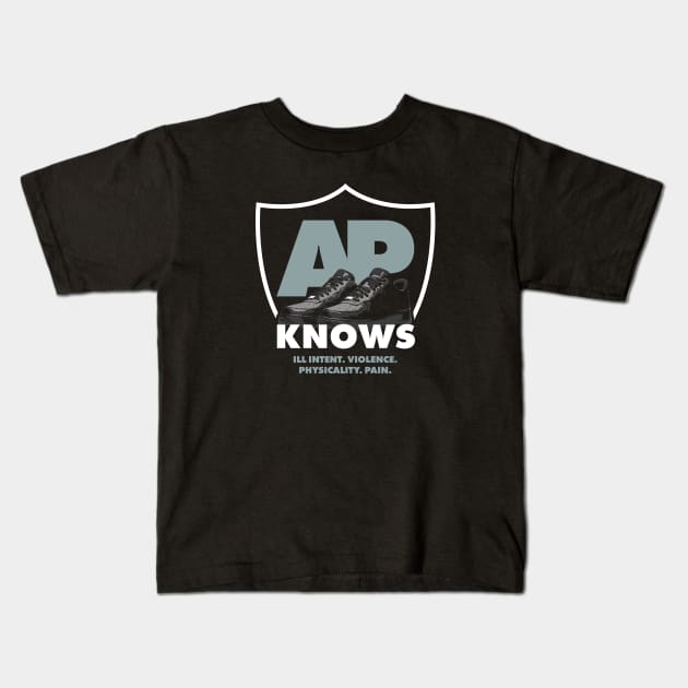 AP KNOWS Kids T-Shirt by Side Grind Design